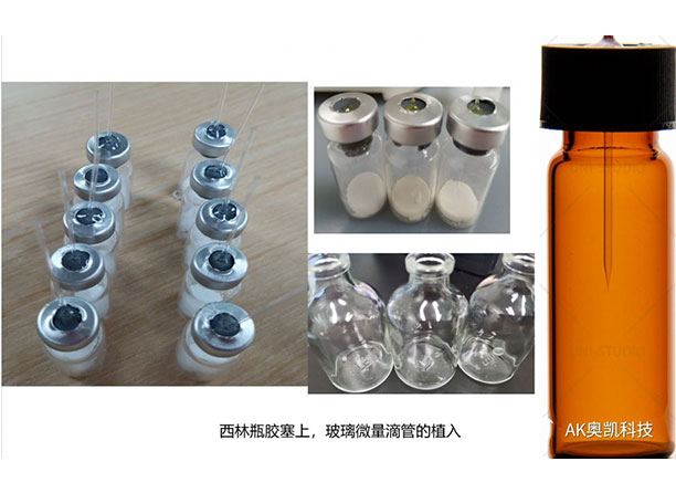 玻璃微量滴管-膠塞植入